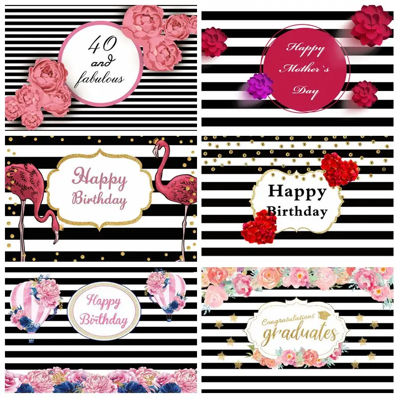 Laeacco Happy 40th Birthday Party Stripes Fabulous Flower Poster Photo Backdrops Photographic Backgrounds Photocall Photo Studio
Laeacco Happy 40th Birthday Party Stripes Fabulous Flower Poster Photo Backdrops Photographic Backgrounds Photocall Photo Studio