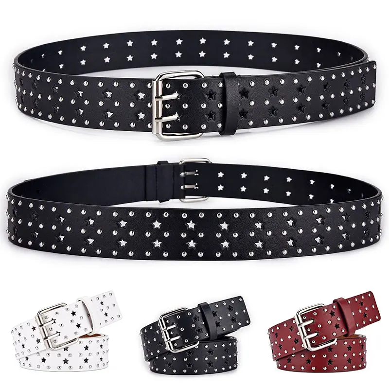 Ladies Aux Leather Strap For Jeans Fashion Wide Waistbands Women Elastic Waist Belt Star Geometric Rivet Pin Buckle Belt
Ladies Aux Leather Strap For Jeans Fashion Wide Waistbands Women Elastic Waist Belt Star Geometric Rivet Pin Buckle Belt