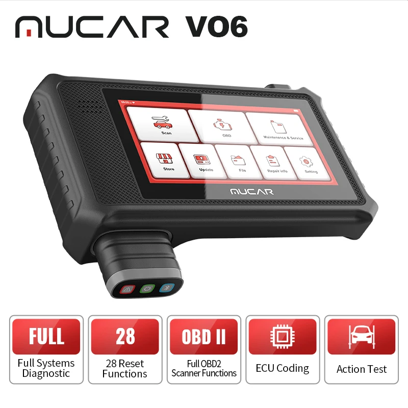 THINKCAR MUCAR VO6 OBD2 Scanner 28 Reset ECU Coding Active Test Car Code Reader With 14 Languages Full System Diagnostic Tools
THINKCAR MUCAR VO6 OBD2 Scanner 28 Reset ECU Coding Active Test Car Code Reader With 14 Languages Full System Diagnostic Tools