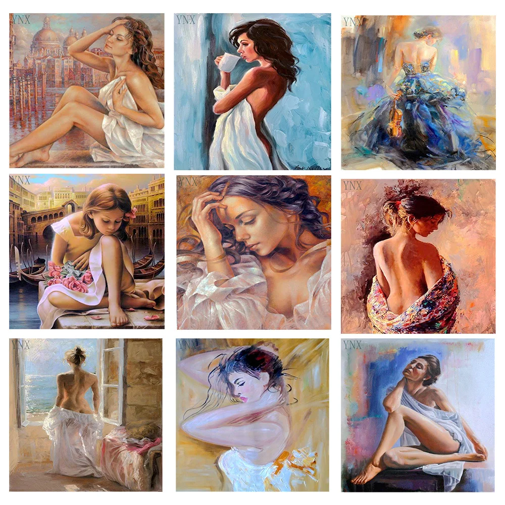 YNX 5D DIY diamond embroidery full circle handmade diamond painting cross-stitch portrait sexy woman Mosaic art home decoration 
YNX 5D DIY diamond embroidery full circle handmade diamond painting cross-stitch portrait sexy woman Mosaic art home decoration