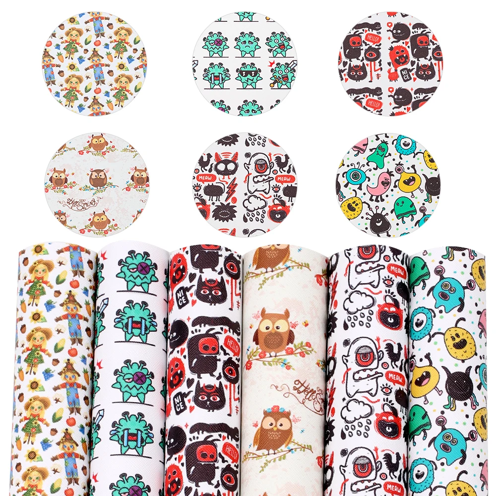 Faux Leather Sheets Synthetic Leather Owl Printed Vinyl Fabric Bow Making Material DIY Handbag Supplies 22*30cm/A4 0.8mm 1pc
Faux Leather Sheets Synthetic Leather Owl Printed Vinyl Fabric Bow Making Material DIY Handbag Supplies 22*30cm/A4 0.8mm 1pc