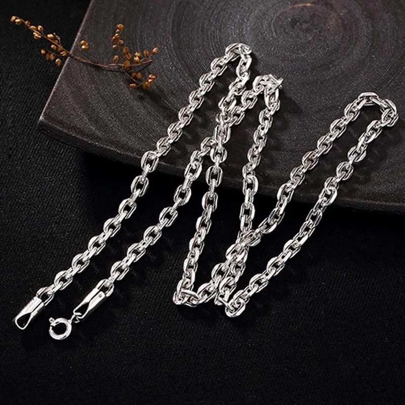 S925 Sterling Silver O-type versatile European and American Style Retro Necklace Jewelry Accessories MeiBaPJ FS
S925 Sterling Silver O-type versatile European and American Style Retro Necklace Jewelry Accessories MeiBaPJ FS