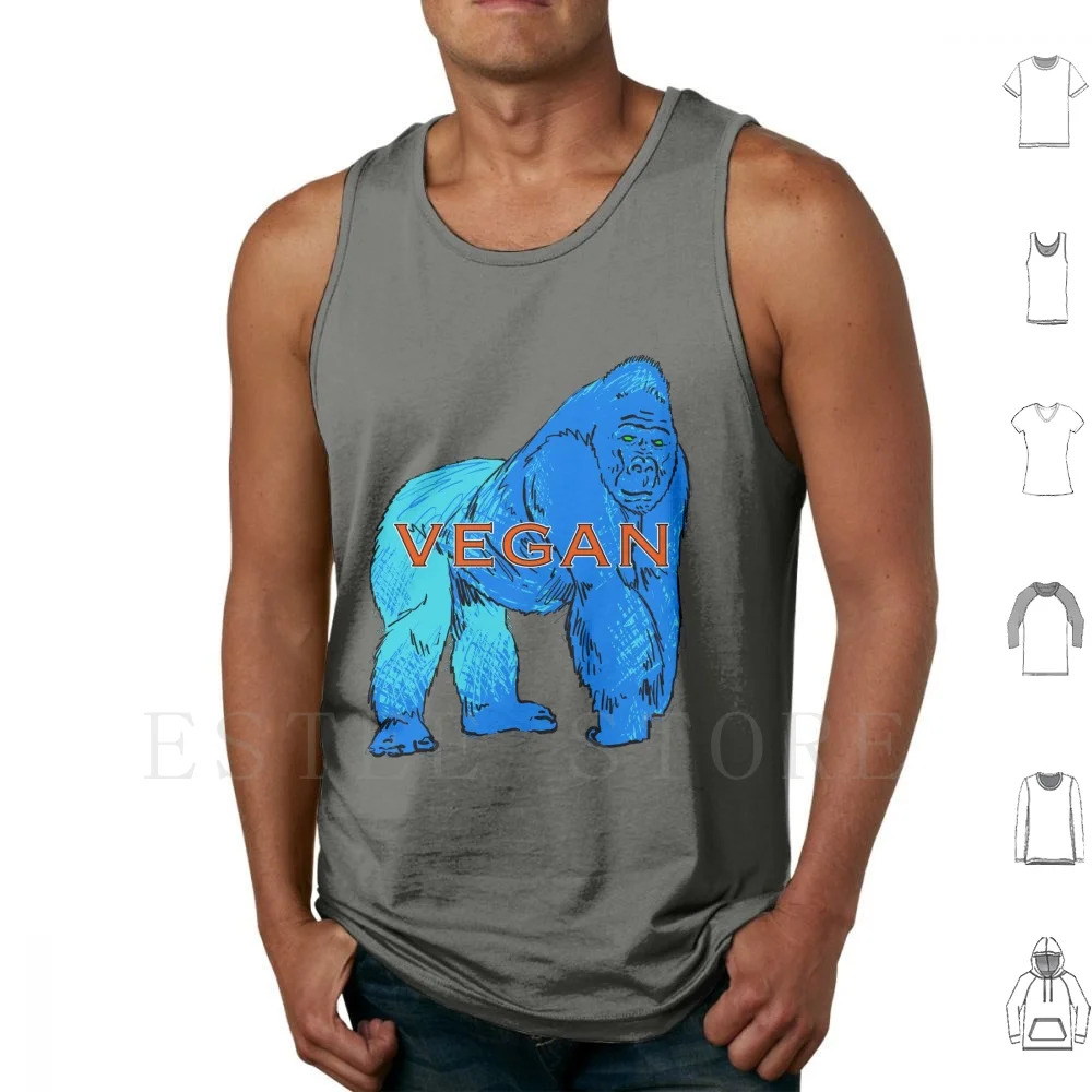 Gorilla V Tank Tops Vest Gorilla Vegan Badass Awesome Animal
Gorilla V Tank Tops Vest Gorilla Vegan Badass Awesome Animal