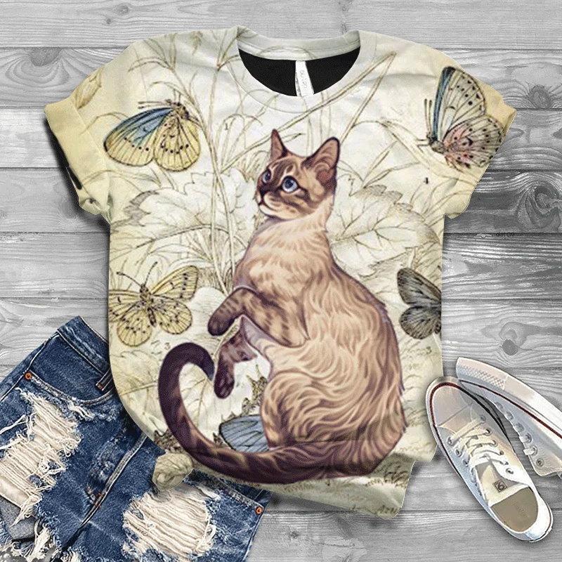 Ladies T-shirt New Cute Cat Pattern 2021 Harajuku Ladies T-shirt Large Size Small Size Original Ladies T-shirt Hot Style
Ladies T-shirt New Cute Cat Pattern 2021 Harajuku Ladies T-shirt Large Size Small Size Original Ladies T-shirt Hot Style
