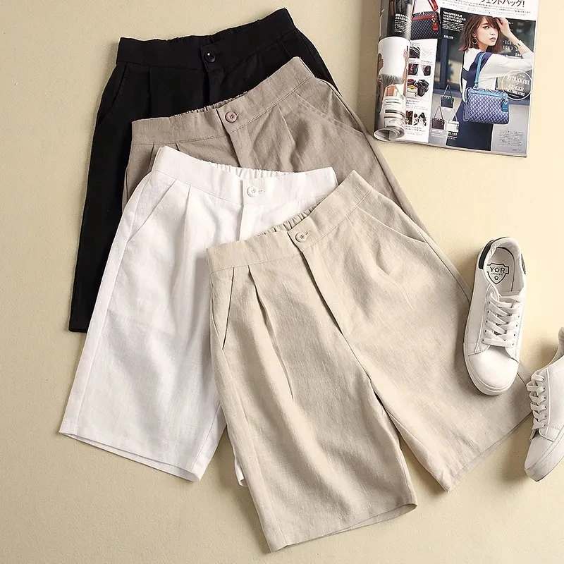 shorts cotton and linen female plus size 2021 summer new Korean version of thin section high waist casual wide-leg shorts
shorts cotton and linen female plus size 2021 summer new Korean version of thin section high waist casual wide-leg shorts