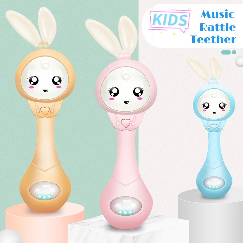 Musical Flashing Baby Teether Rattle Toys Rabbit Hand Bell Mobile Infant Pacifier Weep Tear Newborn Early Educational Toys Gifts
Musical Flashing Baby Teether Rattle Toys Rabbit Hand Bell Mobile Infant Pacifier Weep Tear Newborn Early Educational Toys Gifts