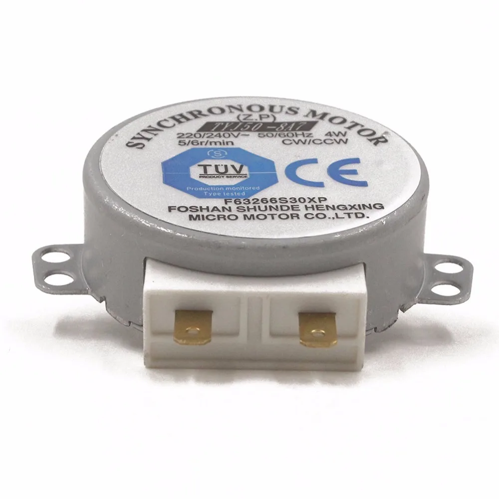 AC 220-240V 4W 6RPM 48mm Dia Micro Synchronous Motor for Warm Air Blower 50/60Hz CW/CCW TYJ50-8A7 microwave oven tray motor
AC 220-240V 4W 6RPM 48mm Dia Micro Synchronous Motor for Warm Air Blower 50/60Hz CW/CCW TYJ50-8A7 microwave oven tray motor