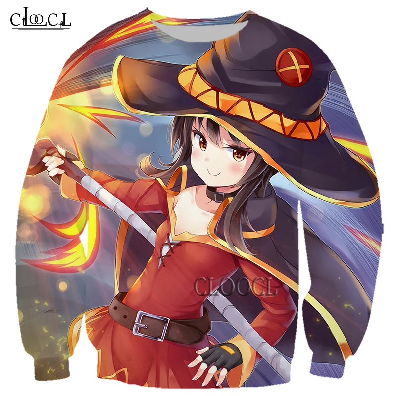 HX Anime Girl Megumin Konosuba 3D Print Men Women Sweatshirt Casual Hip Hop Long Sleeve Outerwear Harajuku Tops Drop Shipping
HX Anime Girl Megumin Konosuba 3D Print Men Women Sweatshirt Casual Hip Hop Long Sleeve Outerwear Harajuku Tops Drop Shipping
