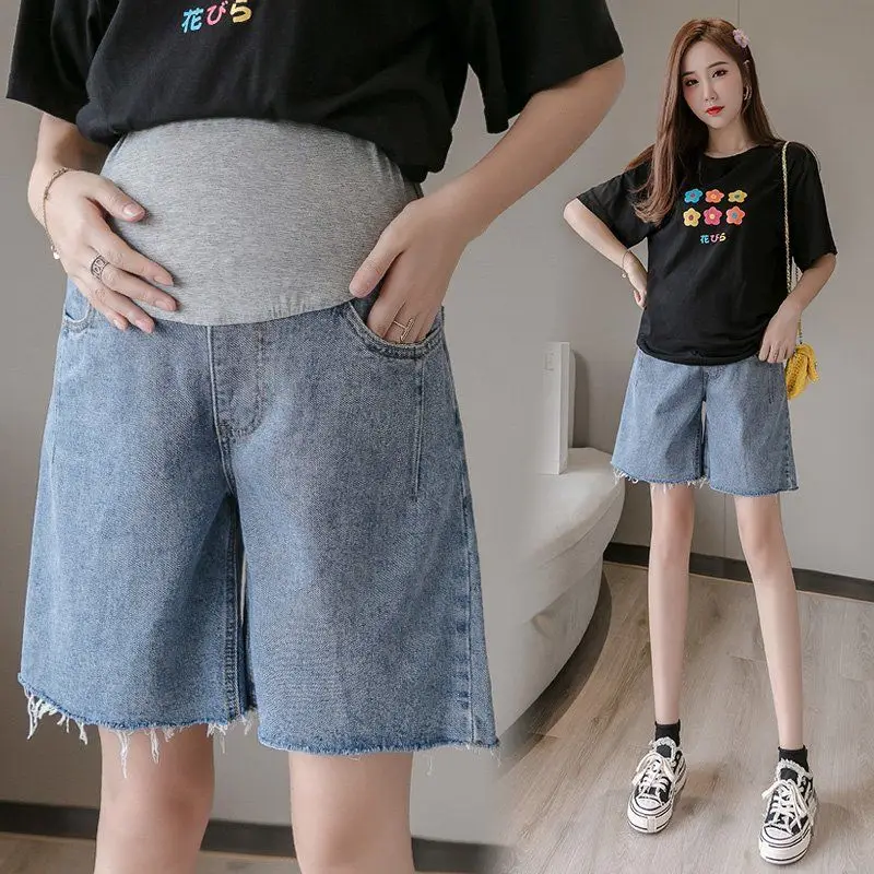 Japanese Pregnant Women Summer Maternity Shorts Jeans Maternity Korean Fashion Cotton Outer Wear Gift For Mom Mommy Clothing
Japanese Pregnant Women Summer Maternity Shorts Jeans Maternity Korean Fashion Cotton Outer Wear Gift For Mom Mommy Clothing