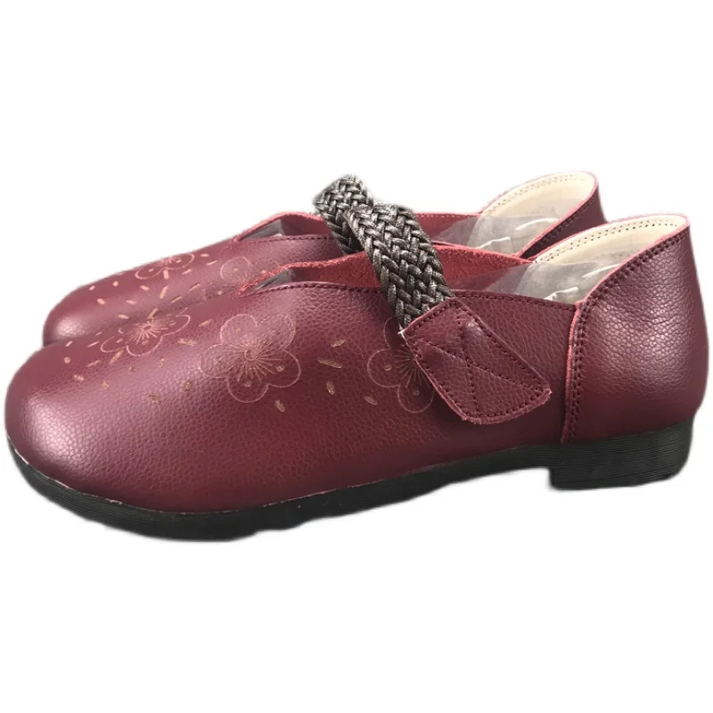 Casual Woman Shoe Female Moccasin Soft Round Toe Oxfords Retro Grandma Genuine Leather Moccasins Cross Comfortable Leisure PU TP
Casual Woman Shoe Female Moccasin Soft Round Toe Oxfords Retro Grandma Genuine Leather Moccasins Cross Comfortable Leisure PU TP