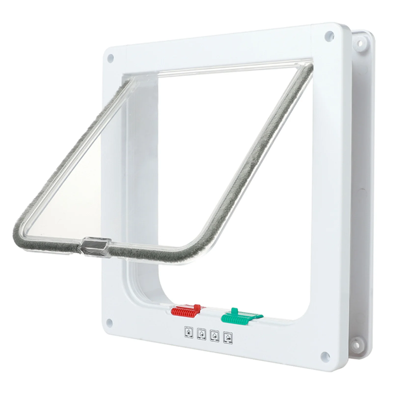 Dog and Cat Flap Door 4 Way Locking Cat Flap Door Weatherproof Pet Doors Suitable for Window & Wall Access Controlled Pet Door
Dog and Cat Flap Door 4 Way Locking Cat Flap Door Weatherproof Pet Doors Suitable for Window & Wall Access Controlled Pet Door
