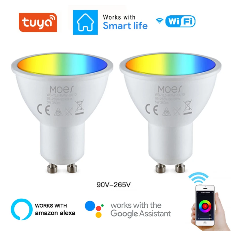 GU10 Точечный светильник, Wi-Fi, умный светильник лампа 5 Вт RGB + CW 2800-6200K смарт-лампа дистанционного Управление RGB светильник для Alexa Google Home
GU10 Точечный светильник, Wi-Fi, умный светильник лампа 5 Вт RGB + CW 2800-6200K смарт-лампа дистанционного Управление RGB светильник для Alexa Google Home