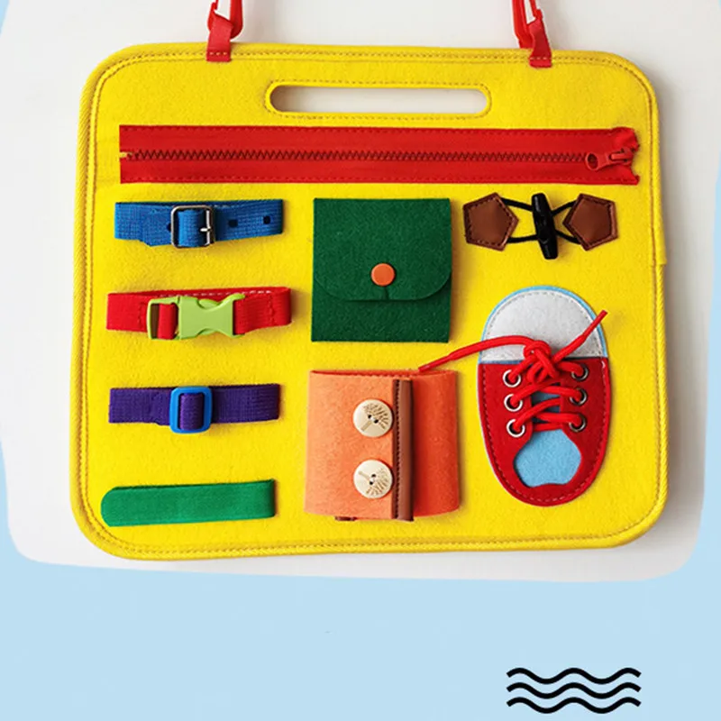 Montessori Children's Multifunctional Learning Puzzle Early Education Dressing Learning Zipper Buckle Busy Board Fun Baby Toy
Montessori Children's Multifunctional Learning Puzzle Early Education Dressing Learning Zipper Buckle Busy Board Fun Baby Toy