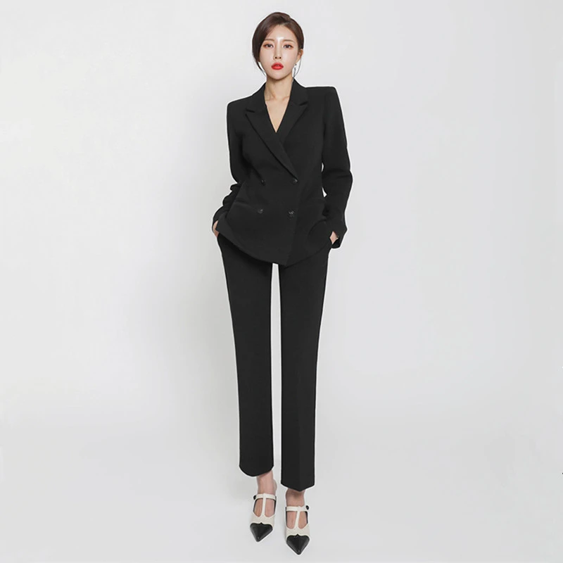 Fashion Women Pants Suit New Arrivals Formal Slim Long Sleeve Blazer and Trousers Office Ladies Business Work Wear Women's Suits
Fashion Women Pants Suit New Arrivals Formal Slim Long Sleeve Blazer and Trousers Office Ladies Business Work Wear Women's Suits