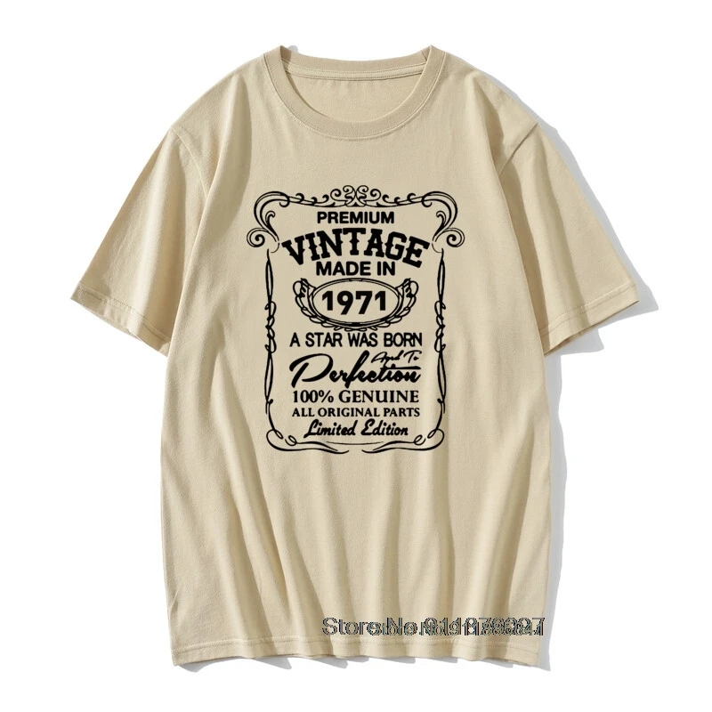 Vintage Made in 1971 Men T Shirt 50 Years Present 100%Cotton TShirts Cheap Print Daddy Husband Funny Birthday Gift T Shirt
Vintage Made in 1971 Men T Shirt 50 Years Present 100%Cotton TShirts Cheap Print Daddy Husband Funny Birthday Gift T Shirt