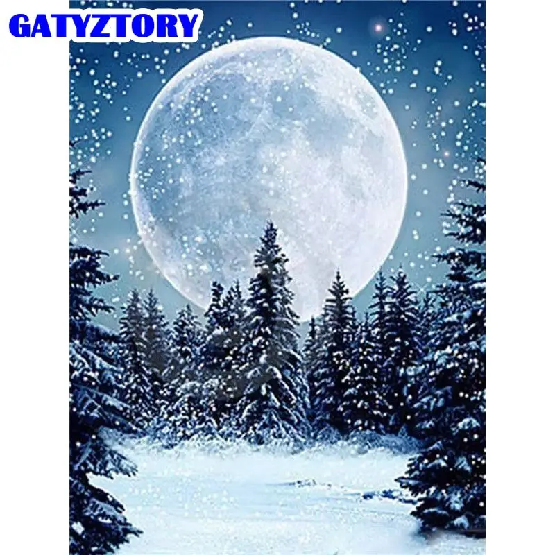 GATYZTORY Diy Picture By Numbers Moon Landscape Unique Gift Handpainted Wall Art Paint By Number Winter Tree View Home Decor
GATYZTORY Diy Picture By Numbers Moon Landscape Unique Gift Handpainted Wall Art Paint By Number Winter Tree View Home Decor