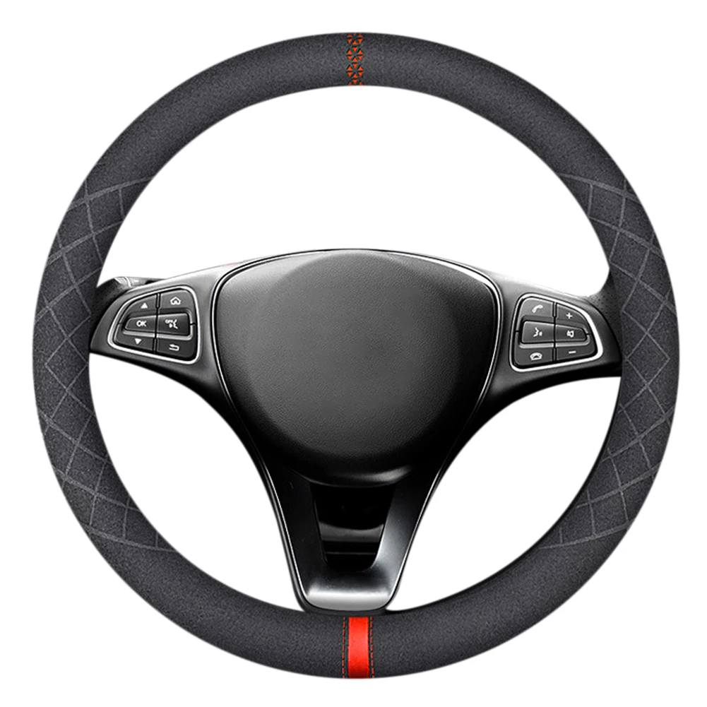 37/38 cm Steering Wheel Cover Leather Universal Cover For BMW New 3 / 5 1 series gt E48/F48 F83/F25 E90 x4 x5 x6 120i
37/38 cm Steering Wheel Cover Leather Universal Cover For BMW New 3 / 5 1 series gt E48/F48 F83/F25 E90 x4 x5 x6 120i