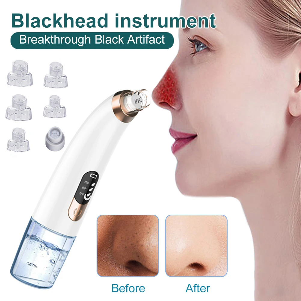 Electric Small Bubble Blackhead Remover Deep Pore Cleaning Acne Removal Vacuum Suction Rechargeable Face Cleaning Tool
Electric Small Bubble Blackhead Remover Deep Pore Cleaning Acne Removal Vacuum Suction Rechargeable Face Cleaning Tool