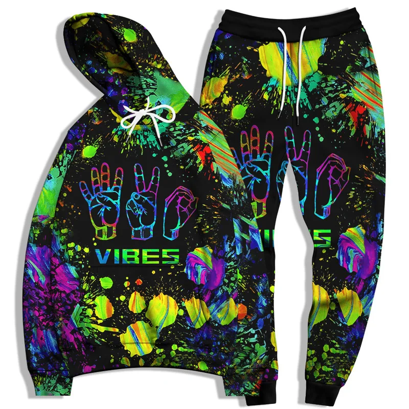 Plus Size Two Piece Unisex Sets Hand Palm Print Hooded Long Sleeve Couple Men Hooded Pullover Set Hip Hop Streetwear Sweatshirt
Plus Size Two Piece Unisex Sets Hand Palm Print Hooded Long Sleeve Couple Men Hooded Pullover Set Hip Hop Streetwear Sweatshirt