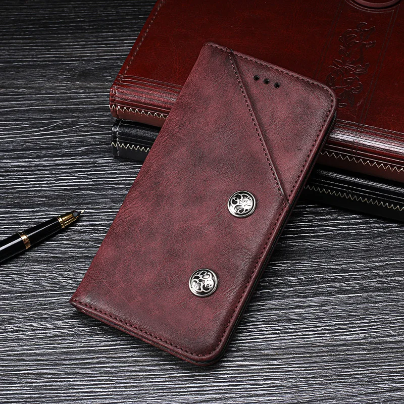 Защитный чехол-книжка для Doogee S90 из искусственной кожи и резины | Мобильные