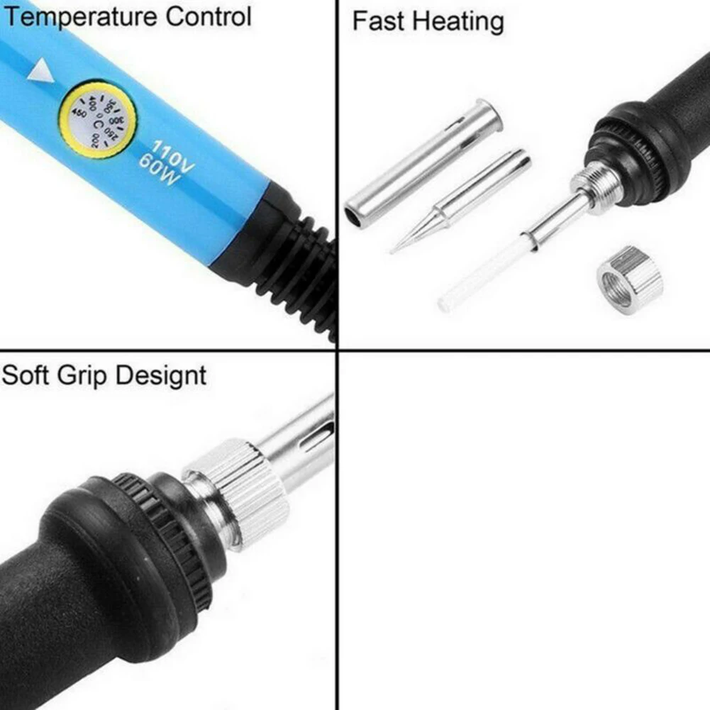 Electric Soldering Iron Adjustable Temperature 60W Welding Tool EU 220V Welding Soldering Tools Electric Soldering Iron
Electric Soldering Iron Adjustable Temperature 60W Welding Tool EU 220V Welding Soldering Tools Electric Soldering Iron