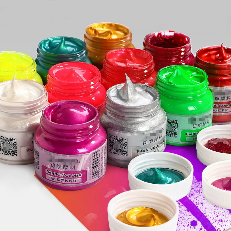 50ml Textile Fiber Pigments Acrylic Paint Waterproof Not Faded for Statuary Coloring DIY Hand Clothes Painted Graffiti Pigments
50ml Textile Fiber Pigments Acrylic Paint Waterproof Not Faded for Statuary Coloring DIY Hand Clothes Painted Graffiti Pigments
