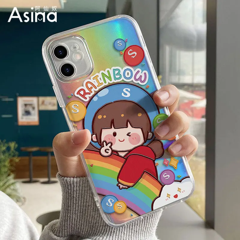 ASINA Laser Case For iPhone 13 12 11 Pro XR XS Max Soft Transparent Couple Cover For iPhone 6 7 8 Plus SE 2020 Luxury Funda
ASINA Laser Case For iPhone 13 12 11 Pro XR XS Max Soft Transparent Couple Cover For iPhone 6 7 8 Plus SE 2020 Luxury Funda