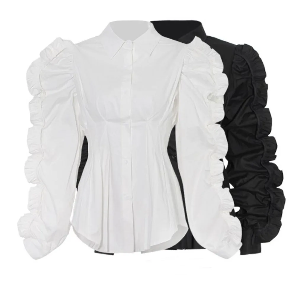 Cultiseed Women New Fashion Ruffles Long Sleeve Pleated Slim Waist Office Work Party Shirts Tops Female Ladies Elegant Gowns
Cultiseed Women New Fashion Ruffles Long Sleeve Pleated Slim Waist Office Work Party Shirts Tops Female Ladies Elegant Gowns