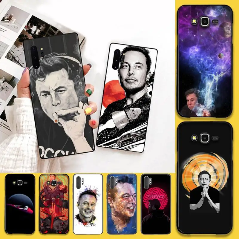 CUTEWANAN Elon Musk Painted Phone Case For Samsung Note 7 8 9 10 Lite Plus Galaxy J7 J8 J6 2018 Prime | Мобильные телефоны и
