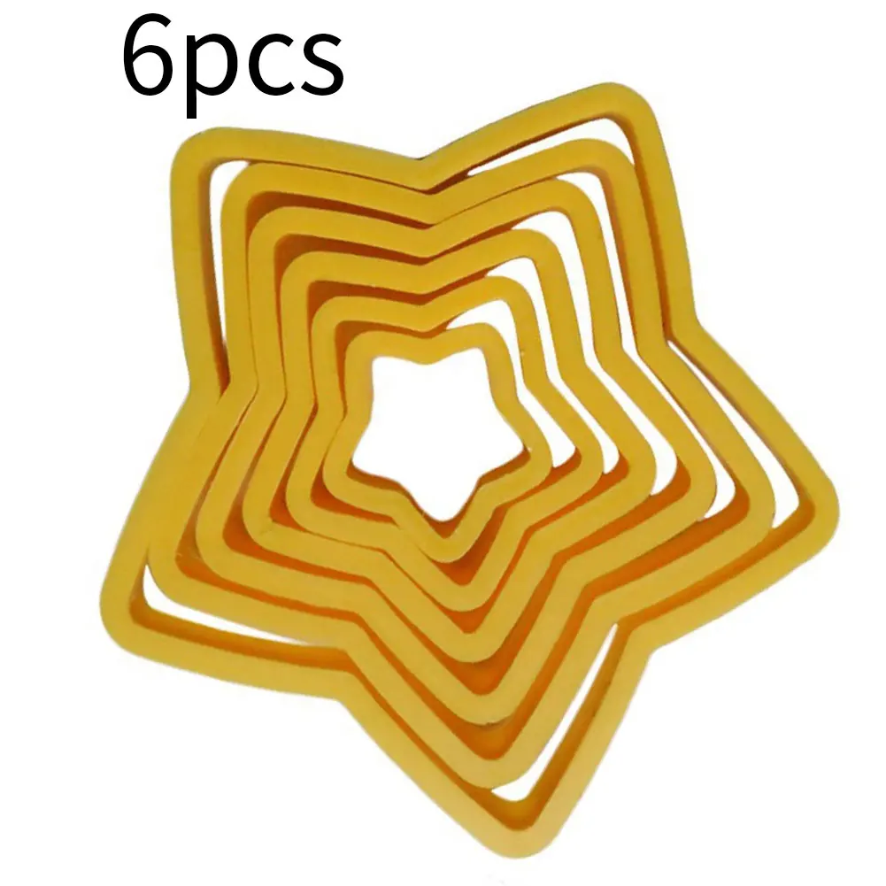 6PCS Star Cookie Molds Set Five Pointed Star Fondant Biscuit Moulds DIY Baking Molds Kitchen Cookie Maker Cake decorating Tool
6PCS Star Cookie Molds Set Five Pointed Star Fondant Biscuit Moulds DIY Baking Molds Kitchen Cookie Maker Cake decorating Tool