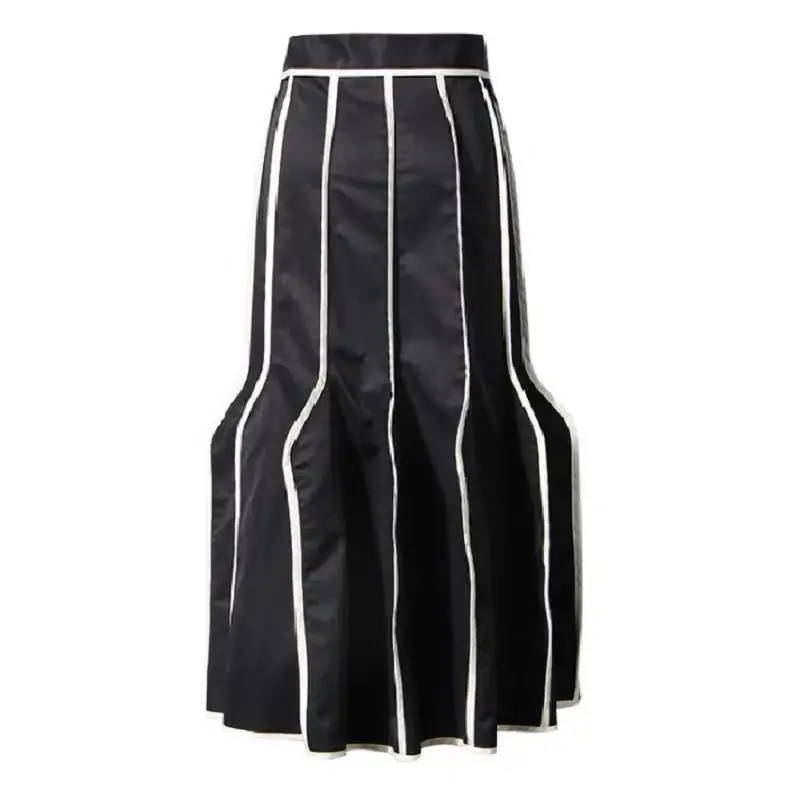 Niche Design Dark Black Vertical Striped Skirt Cool All-match Pengpeng Pleated Umbrella Skirt Upe Faldas Falda Saia
Niche Design Dark Black Vertical Striped Skirt Cool All-match Pengpeng Pleated Umbrella Skirt Upe Faldas Falda Saia
