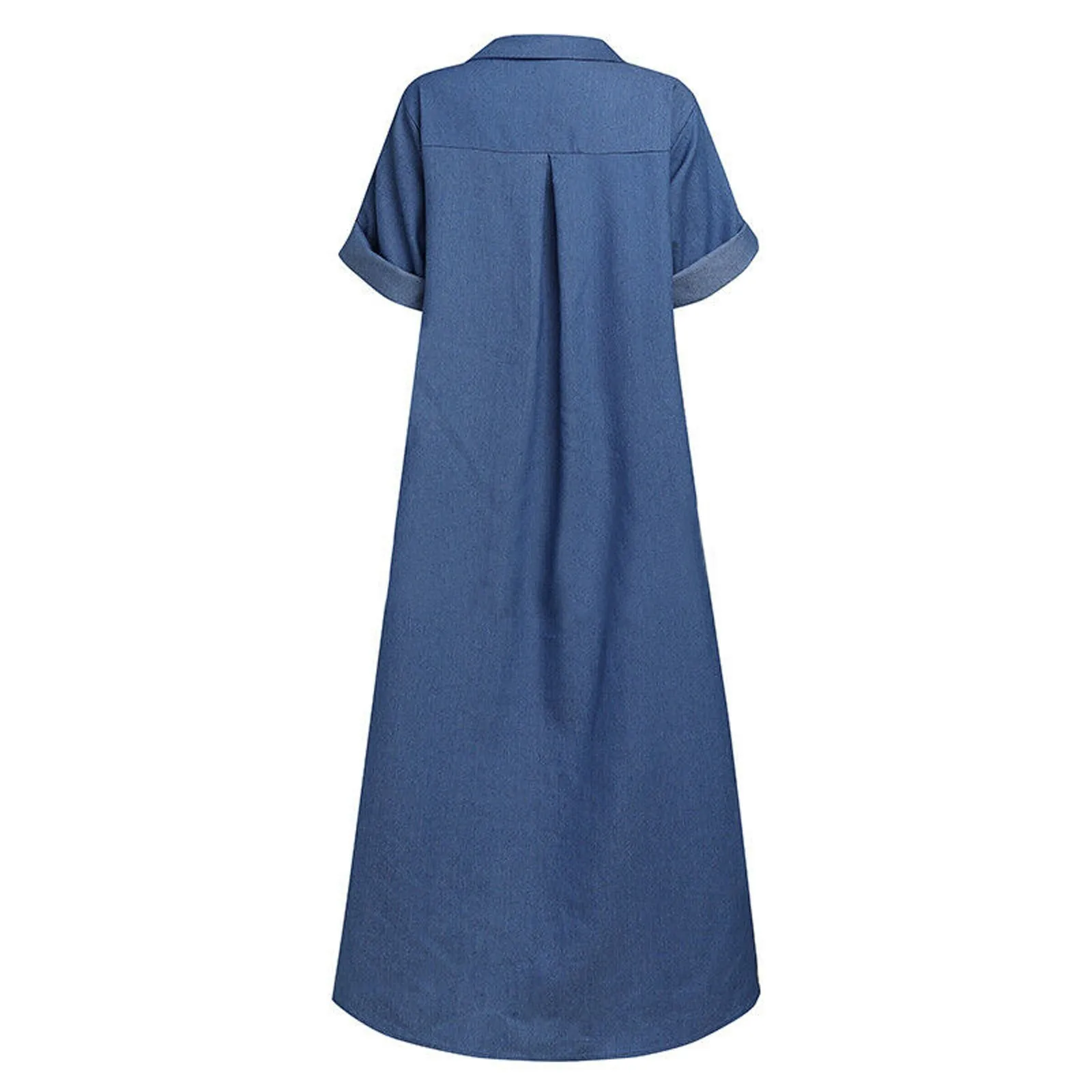 Summer Women's Dress Casual Solid Female Dresses Casual Turn Down Collar Loose Long Maxi Dress Button Half Fashion Clothes 2021
Summer Women's Dress Casual Solid Female Dresses Casual Turn Down Collar Loose Long Maxi Dress Button Half Fashion Clothes 2021
