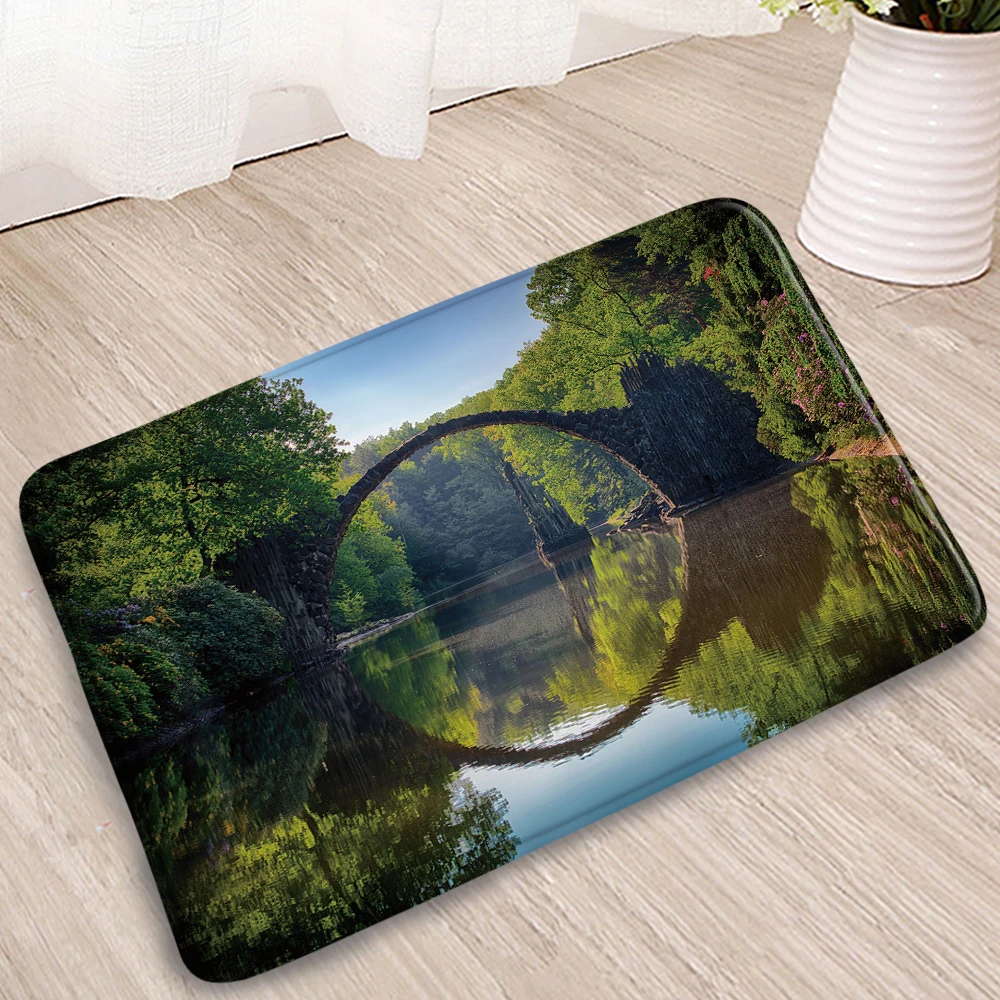 Waterfall Bathroom Mat Forest Plant Flowers Mirror pattern Doorway Welcome Rugs Bedroom Decor Floormat Kitchen Non-Slip Carpets
Waterfall Bathroom Mat Forest Plant Flowers Mirror pattern Doorway Welcome Rugs Bedroom Decor Floormat Kitchen Non-Slip Carpets