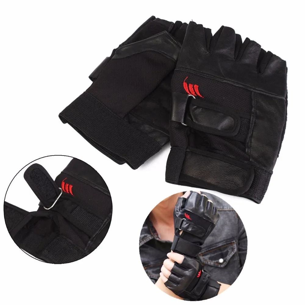 Wholesale 1Pair Workout Wrist Wrap Sports Exercise Training Fitness Men Black PU Leather Weight Lifting Gym Gloves 
Wholesale 1Pair Workout Wrist Wrap Sports Exercise Training Fitness Men Black PU Leather Weight Lifting Gym Gloves