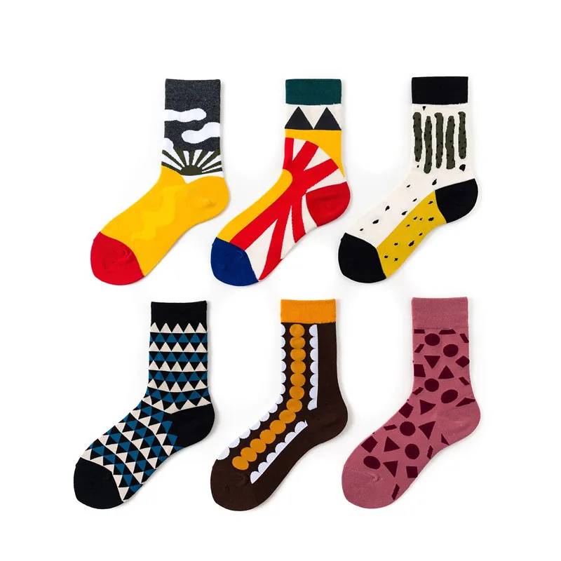 6 Pairs Korean Kawaii Cute Socks Women Cartoons Creativity Geometry Happy Sock Unisex Comfortable Breathable Cotton Socks Female
6 Pairs Korean Kawaii Cute Socks Women Cartoons Creativity Geometry Happy Sock Unisex Comfortable Breathable Cotton Socks Female