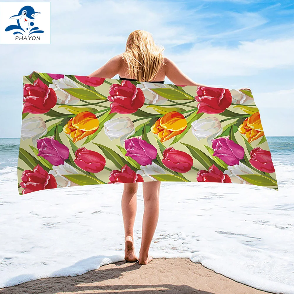 PHAYON Surf Poncho Microfiber Bath Towel Color Tulip No Sand Free Large Quick Dry Beach Towels Flowers Beach Mat for Adults
PHAYON Surf Poncho Microfiber Bath Towel Color Tulip No Sand Free Large Quick Dry Beach Towels Flowers Beach Mat for Adults
