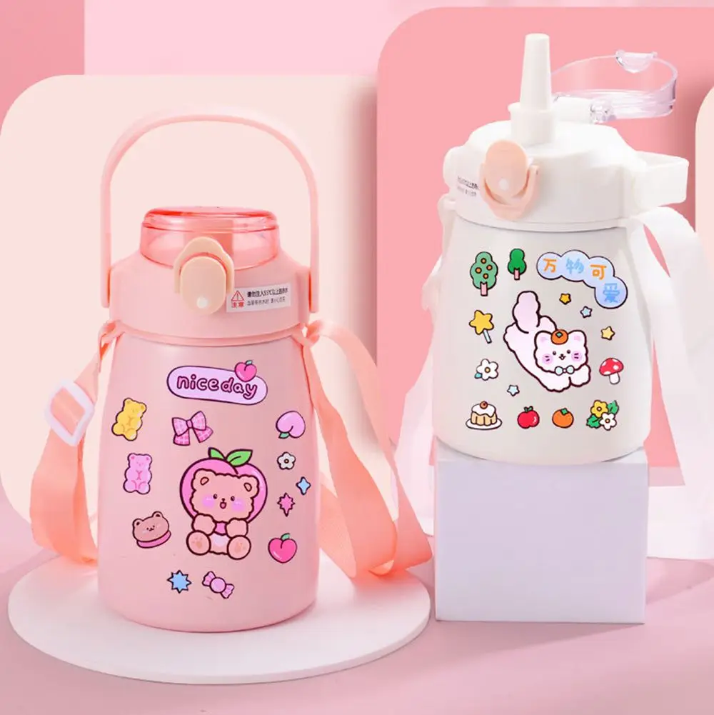 1000ML Travel Vacuum Cup Outdoor Sports Stainless Steel Thermos Mug Straw Cup Water Bottle Cartoon Stickers
1000ML Travel Vacuum Cup Outdoor Sports Stainless Steel Thermos Mug Straw Cup Water Bottle Cartoon Stickers