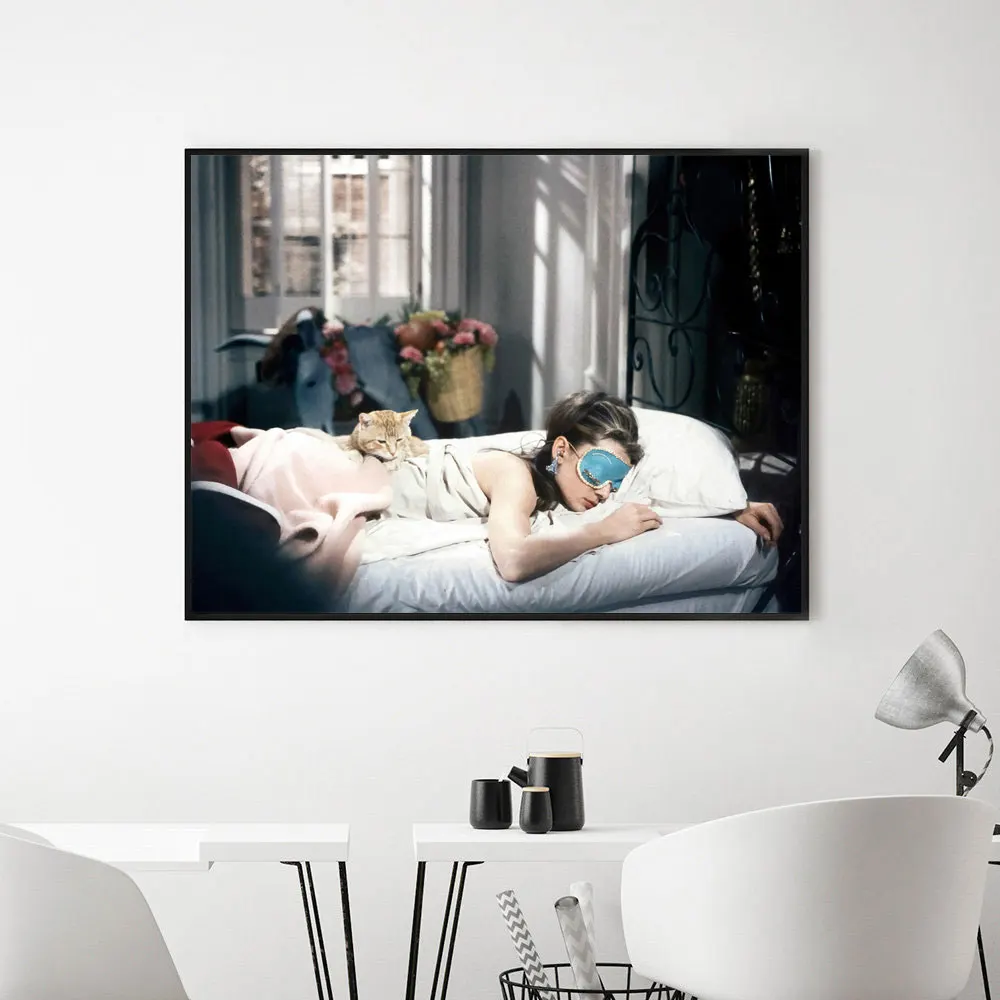 Audrey Hepburn Breakfast Posters and Prints Fashion Wall Art Canvas Painting Vintage Pictures Salon Home Room Decoration
Audrey Hepburn Breakfast Posters and Prints Fashion Wall Art Canvas Painting Vintage Pictures Salon Home Room Decoration