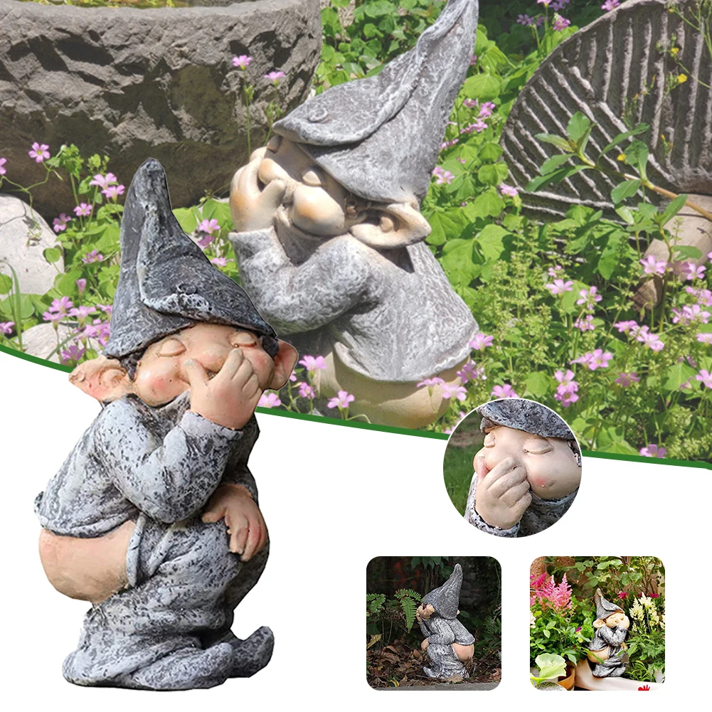 Gaeden Gnome Statue Naughty Gnomes Resin Figurines Indoor Outdoor Garden Yard Patio Home Decoration
Gaeden Gnome Statue Naughty Gnomes Resin Figurines Indoor Outdoor Garden Yard Patio Home Decoration