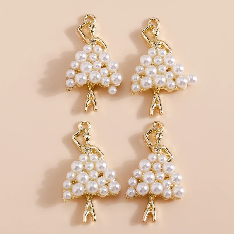 4pcs Lovely Concise OL Pearl Dancing Girls Charms Pendants for Drop Earrings Bracelets Keychain Handmade DIY Jewelry Making
4pcs Lovely Concise OL Pearl Dancing Girls Charms Pendants for Drop Earrings Bracelets Keychain Handmade DIY Jewelry Making