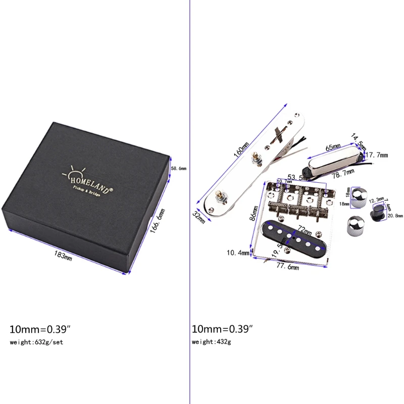 H053 Set of Humbuckers Neck/Middle/Bridge Pickups for Strato-caster Electric Guitar Replacement Tool Set
H053 Set of Humbuckers Neck/Middle/Bridge Pickups for Strato-caster Electric Guitar Replacement Tool Set