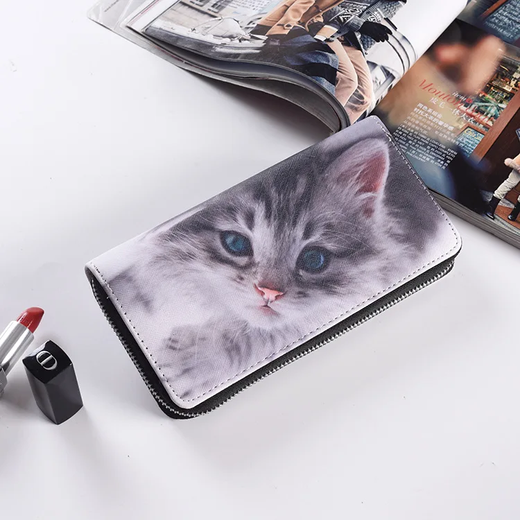 Cute Cartoon Cat 3D Printing Women's Wallet Fashion Purse Card Holders Coins Purse Femme Zipper Wallet Women Lovely Cat Wallet
Cute Cartoon Cat 3D Printing Women's Wallet Fashion Purse Card Holders Coins Purse Femme Zipper Wallet Women Lovely Cat Wallet