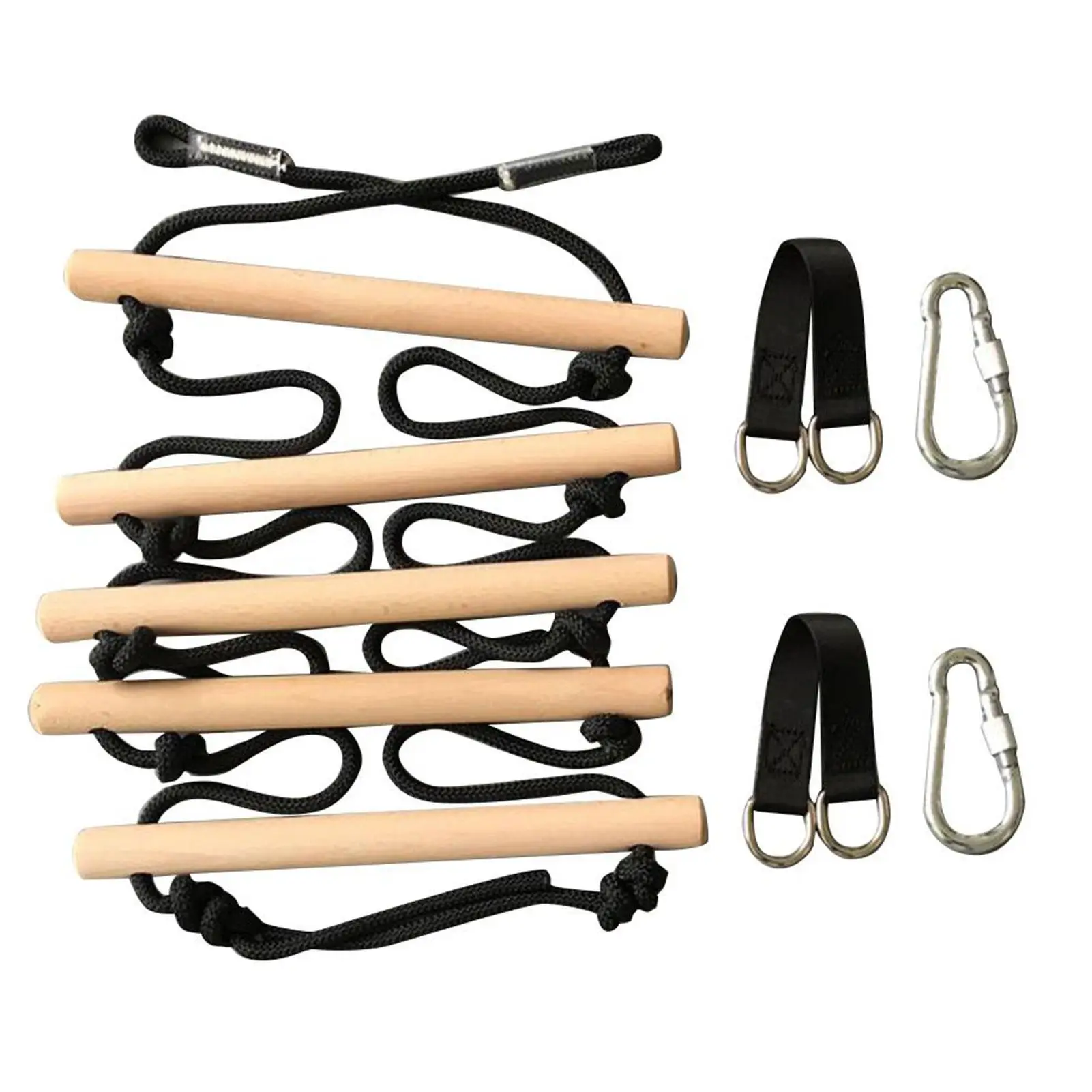 Kids Fitness Toy Wooden Rope Ladder Multi Rungs Climbing Game Toy Outdoor Training Activity Safe Sports Rope Swing Swivel Rotary
Kids Fitness Toy Wooden Rope Ladder Multi Rungs Climbing Game Toy Outdoor Training Activity Safe Sports Rope Swing Swivel Rotary
