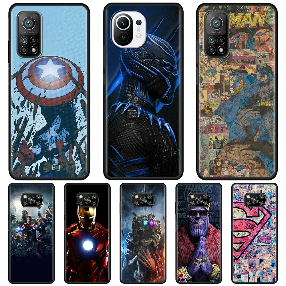 Marvel Avengers Case For Xiaomi Mi 11 Lite 5G 10T Lite Pro 9T Note 10 11 A2 CC9 11X Pro Casing For Mi 11T Pro 11Lite Cover
Marvel Avengers Case For Xiaomi Mi 11 Lite 5G 10T Lite Pro 9T Note 10 11 A2 CC9 11X Pro Casing For Mi 11T Pro 11Lite Cover