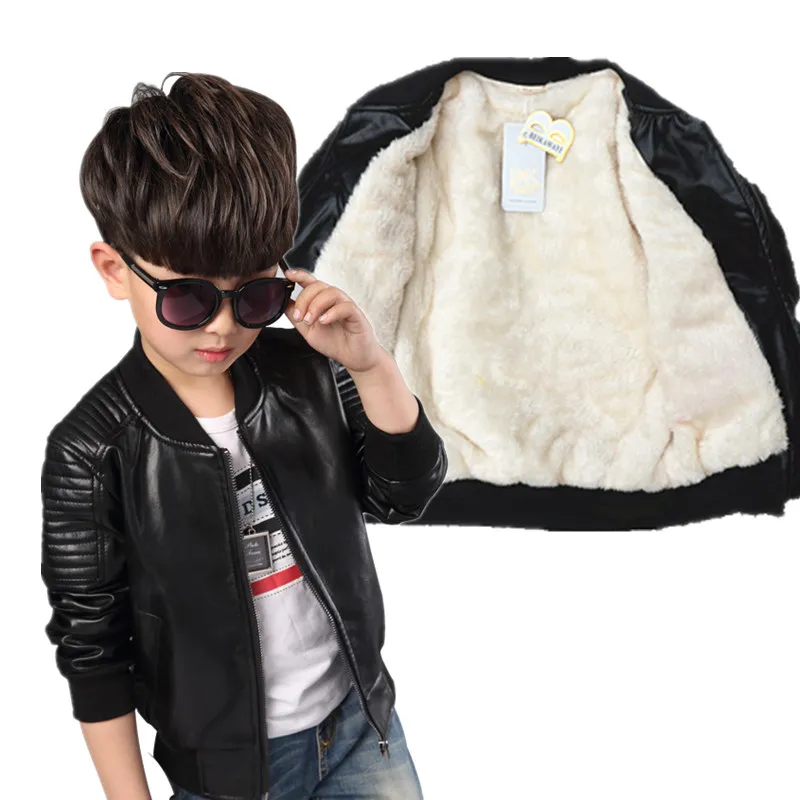 Fashion Baby Leather Boy Jacket Fleece Jacket Boys Coats Manteau Garcon Kids Jacket 2019
Fashion Baby Leather Boy Jacket Fleece Jacket Boys Coats Manteau Garcon Kids Jacket 2019