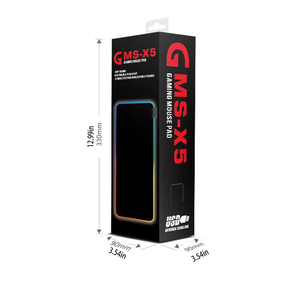 GMS-X5 800x300x4mm Colorful Symphony Glowing Mouse Pad Gaming Mouse Pad Soft Non-Slip Rubber Base Mouse Mat
GMS-X5 800x300x4mm Colorful Symphony Glowing Mouse Pad Gaming Mouse Pad Soft Non-Slip Rubber Base Mouse Mat