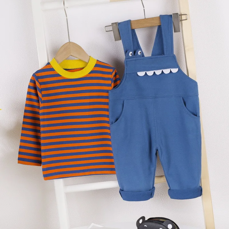 2Pcs Children's Clothing For Toddler Boys Girls 0-4y Crocodile Denim Overalls + Pullover Long-sleeved Shirt Set Children's Suit
2Pcs Children's Clothing For Toddler Boys Girls 0-4y Crocodile Denim Overalls + Pullover Long-sleeved Shirt Set Children's Suit