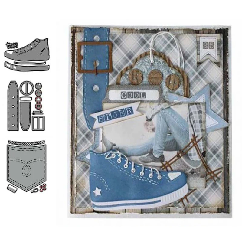 2021 New Shoes Belt Pocket DIY Metal Cutting Dies Scrapbooking Stencil Knife Mould Blade Punch Model Craft Decoration Template
2021 New Shoes Belt Pocket DIY Metal Cutting Dies Scrapbooking Stencil Knife Mould Blade Punch Model Craft Decoration Template