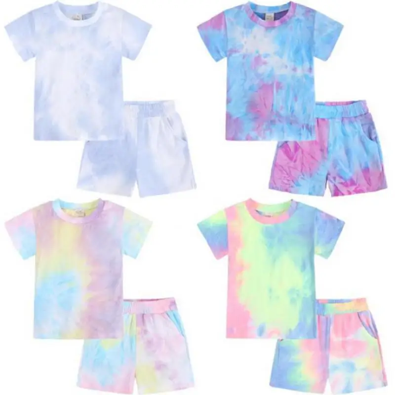2021 New Summer Baby Girls Tie Dye Printed 2Pcs Clothes Set Colorful Short Sleeve T-shirt+Shorts Kids Boys Children Tracksuit 7Y
2021 New Summer Baby Girls Tie Dye Printed 2Pcs Clothes Set Colorful Short Sleeve T-shirt+Shorts Kids Boys Children Tracksuit 7Y