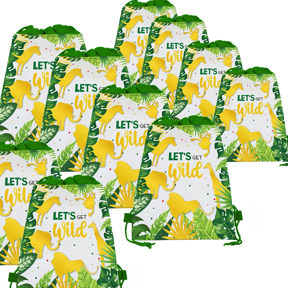 Jungle Animals Wild One Party HAPPY BIRTHDAY Party Non-woven Gift Bags Pocket String Packaging Bag Baby Shower Party Decorations
Jungle Animals Wild One Party HAPPY BIRTHDAY Party Non-woven Gift Bags Pocket String Packaging Bag Baby Shower Party Decorations